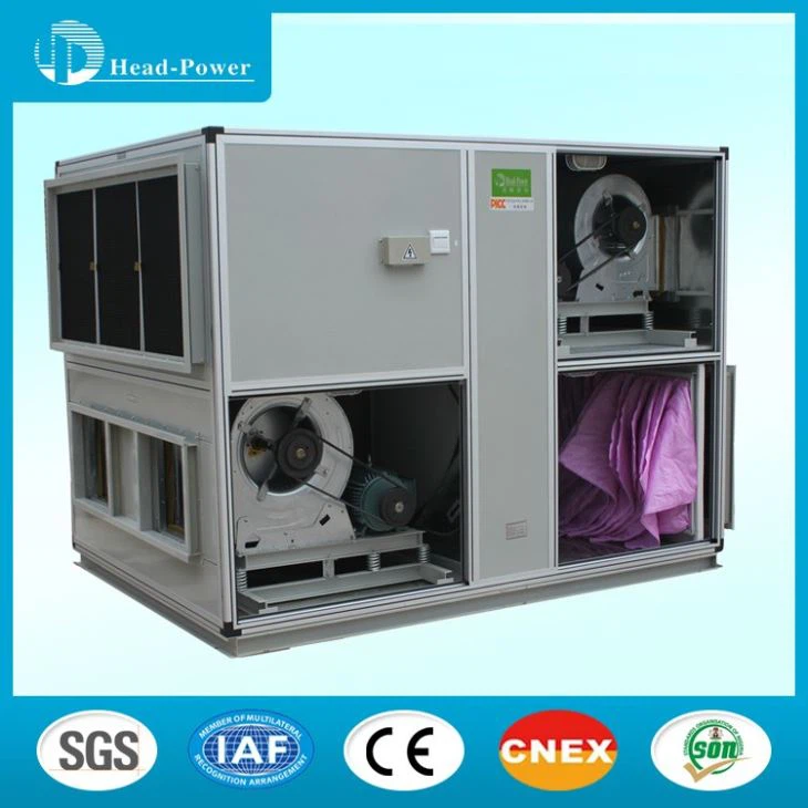 Industrial Air Handler Evaporative Wheel Heat Recovery AHU