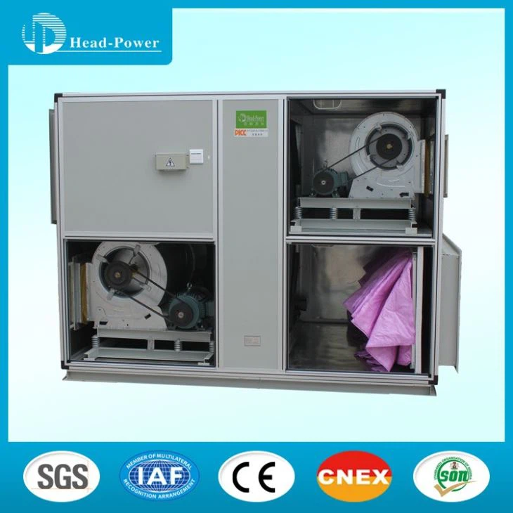 Industrial Air Handler Evaporative Wheel Heat Recovery AHU